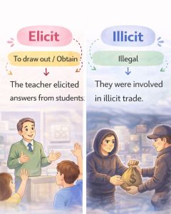 Elicit vs Illicit: Confusing Words in english